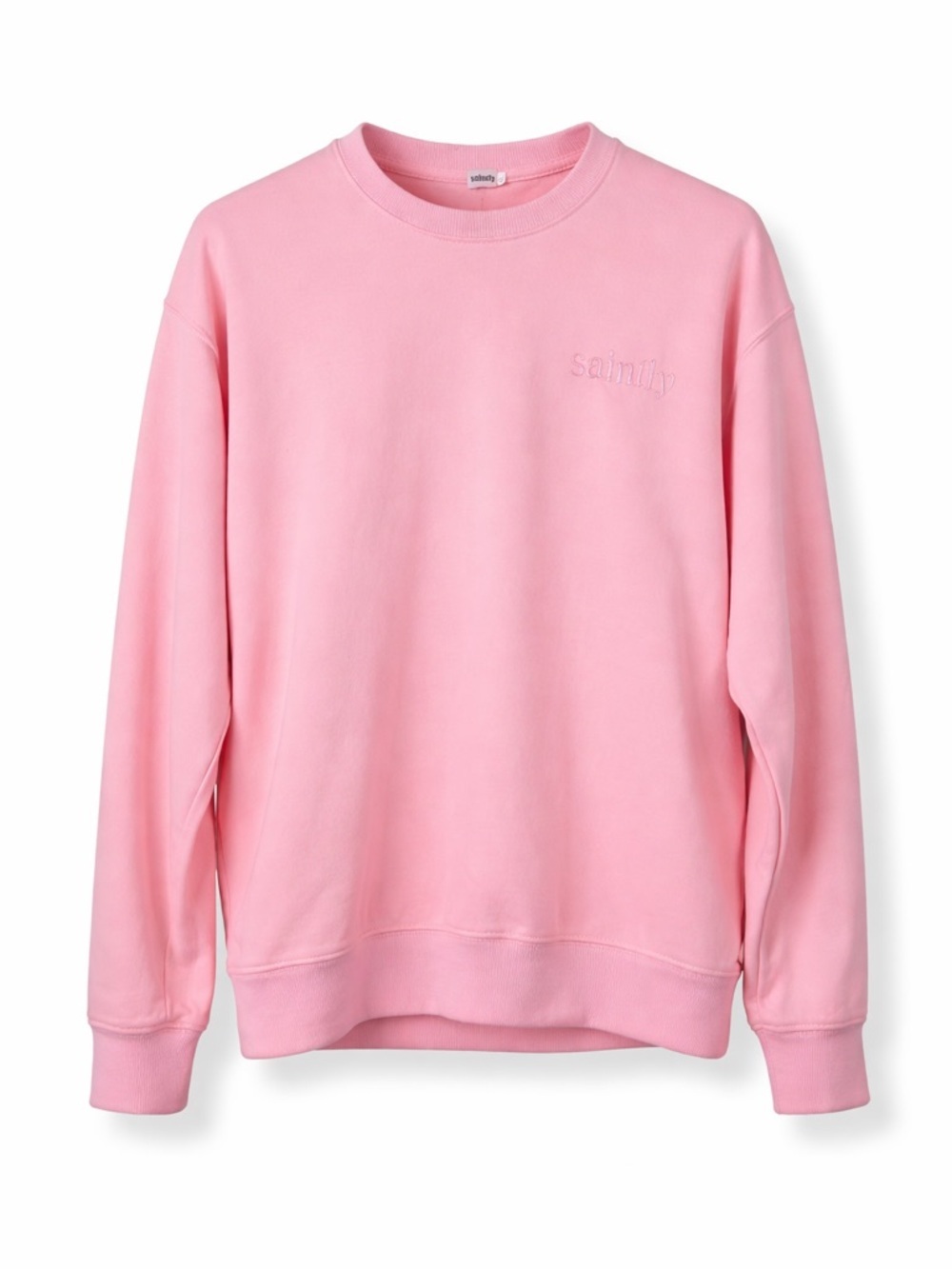 Saintly Wine Pink Sinner Saint Long Sleeve Cotton Sweatshirt size XL Loungewear